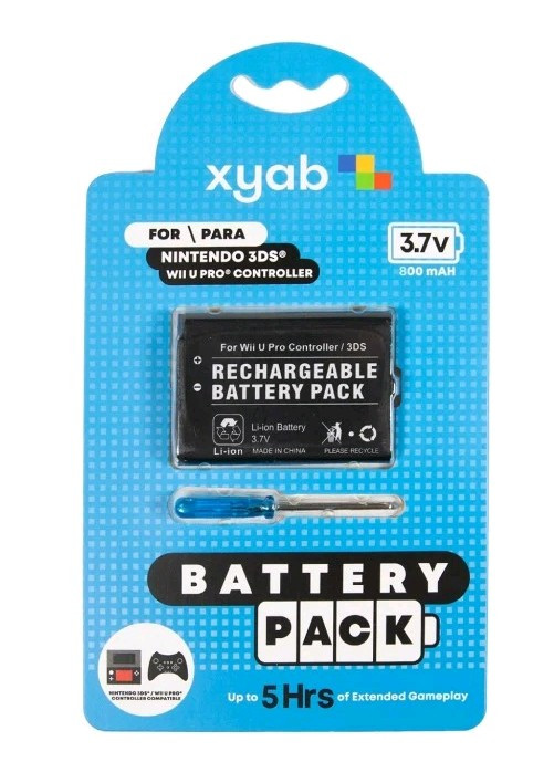 Rechargeable Battery Pack For Nintendo 3DS&reg; / Wii U&reg; Pro Controller
