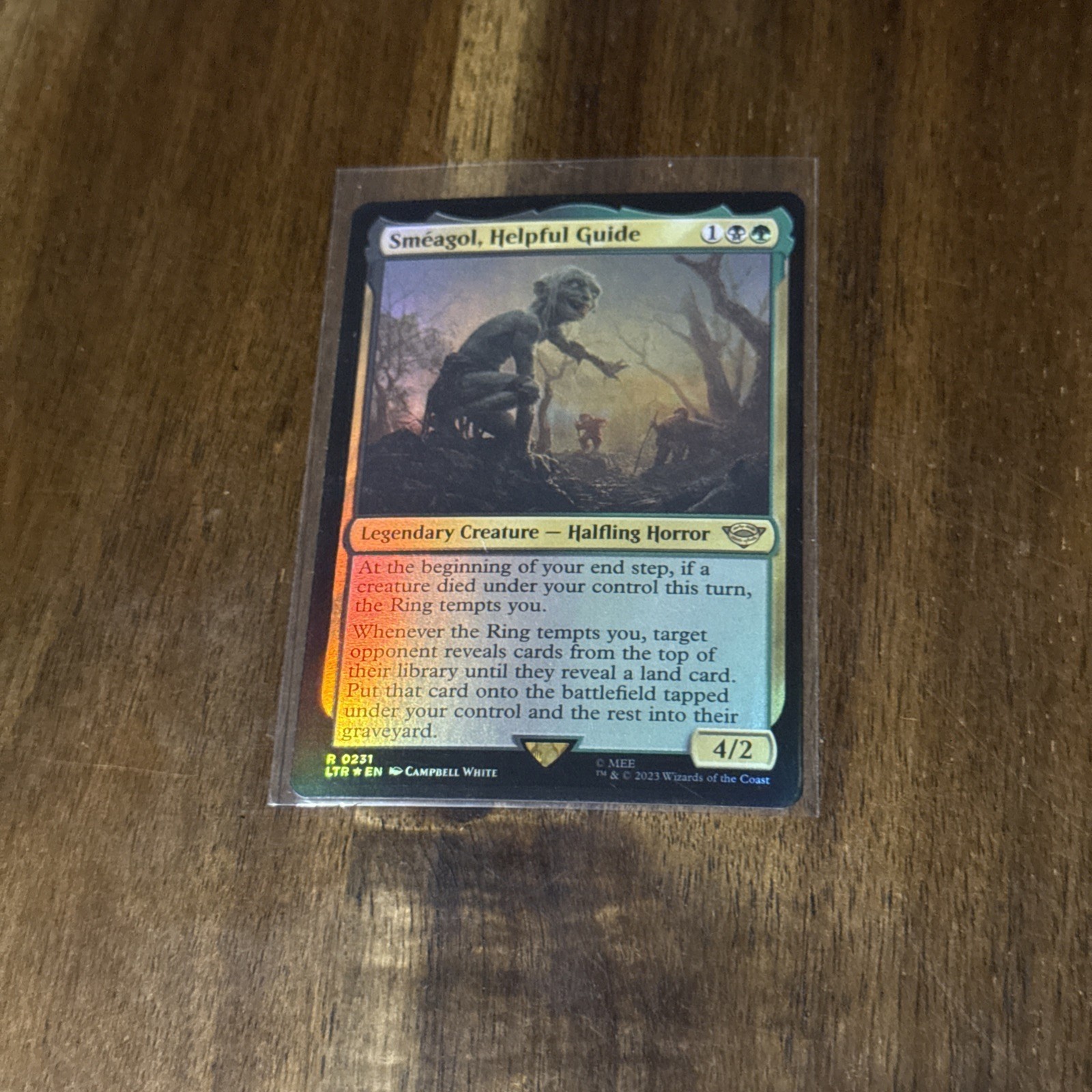 Smeagol, Helpful Guide #231 (Foil) (NM) Lord of the Rings LTR Magic MTG
