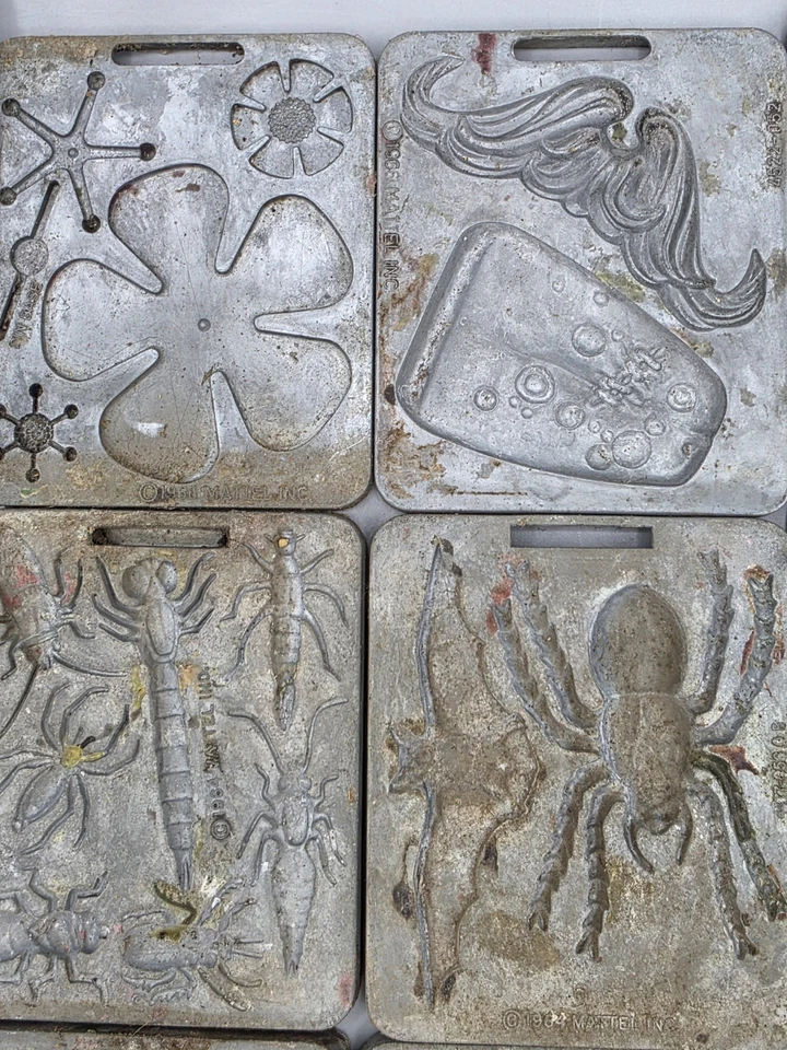 (23) Moldes de metal Fright Factory Creepy Crawlers Mattel Thingmaker años 60 de colección Foto 4 de 4