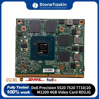 For Dell Precision 5520 7520 7710 7720 Nvidia Quadro M1200 4GB Video Card RD3JG