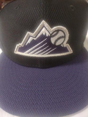 Mütze schwarz lila Colorado Rockies MLB 59FIFTY New Era nicht verstellbar 7 1/2 - Bild 2 von 5