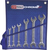 Ks Tools Chromeplus Doppel-MaulschlüSsel-Satz, 6-Tlg