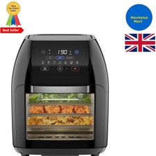 Family-Sized Rotisserie Air Fryer Oven - Safe, Quick, and Versatile Cooking