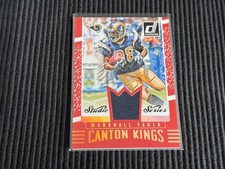 2016 DONRUSS MARSHALL FAULK *GAME USED CANTON KINGS JERSEY #9/25*  RAMS