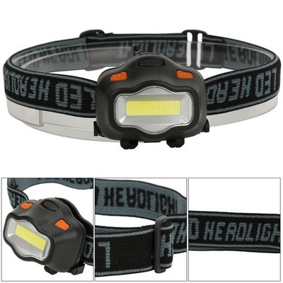 Outdoor Portable Mini COB Headlight Head Lamp For Night Fishing Campingblack SET