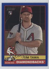 2025 Topps Heritage High Number Dark Blue Bordered Tim Tawa #651 16kt