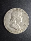 1962D Ben Franklin Half Dollar 90% Silver  Good Detail!