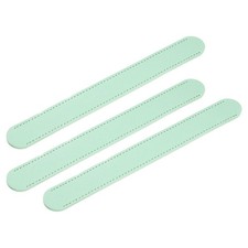 3Pcs 8.8 Inch Handbag Handle Leather Wrap Cover Shoulder Strap Pad, Grass Green