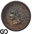 1875 Indian Head Cent Penny *Key Date* BU++, Tough This Nice