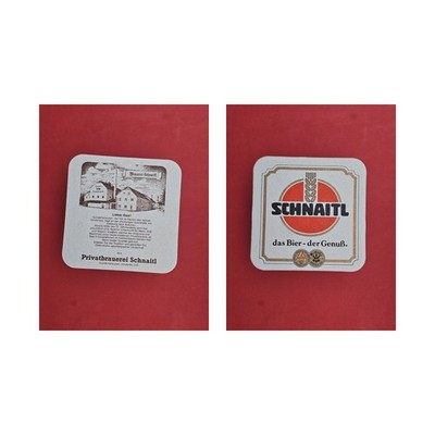 Schnaitl Lieber Gast! Brauerei Bierdeckel Bier