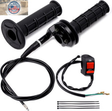 7/8 22Mm Twist Throttle Accelerator Soft Rubber Handle Grips,Mini Bike Throttle