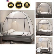 Mosquito Net Tent for Bed Twin Pop-Up Bed Canopy with Mesh for Indoor Outdoor...