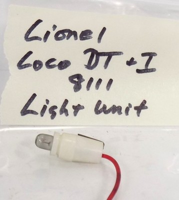 VTG / O / LIONEL / DIESEL LOCO #8111 / DT&I / LIGHT UNIT + LIGHT BULB/ HTF PARTS