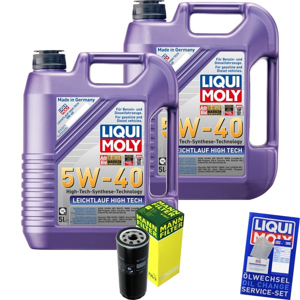 Mann Inspektionspaket 10L Liqui Moly 5W-40 FüR Audi A6 Avant S6 Quattro 4.2-image