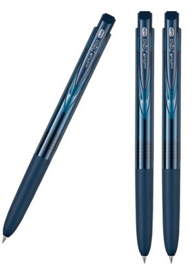 Signo RT1 Retractable Gel Ink Pen 0.28mm Ultra Micro Point Blue Pack of 3