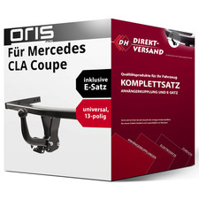 Anhängerkupplung starr + E-Satz 13pol universell für Mercedes CLA Coupe 19- neu