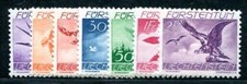 LIECHTENSTEIN 1939 173-179 ** MINT IMMACULATE SET AIRMAIL BIRDS (49329
