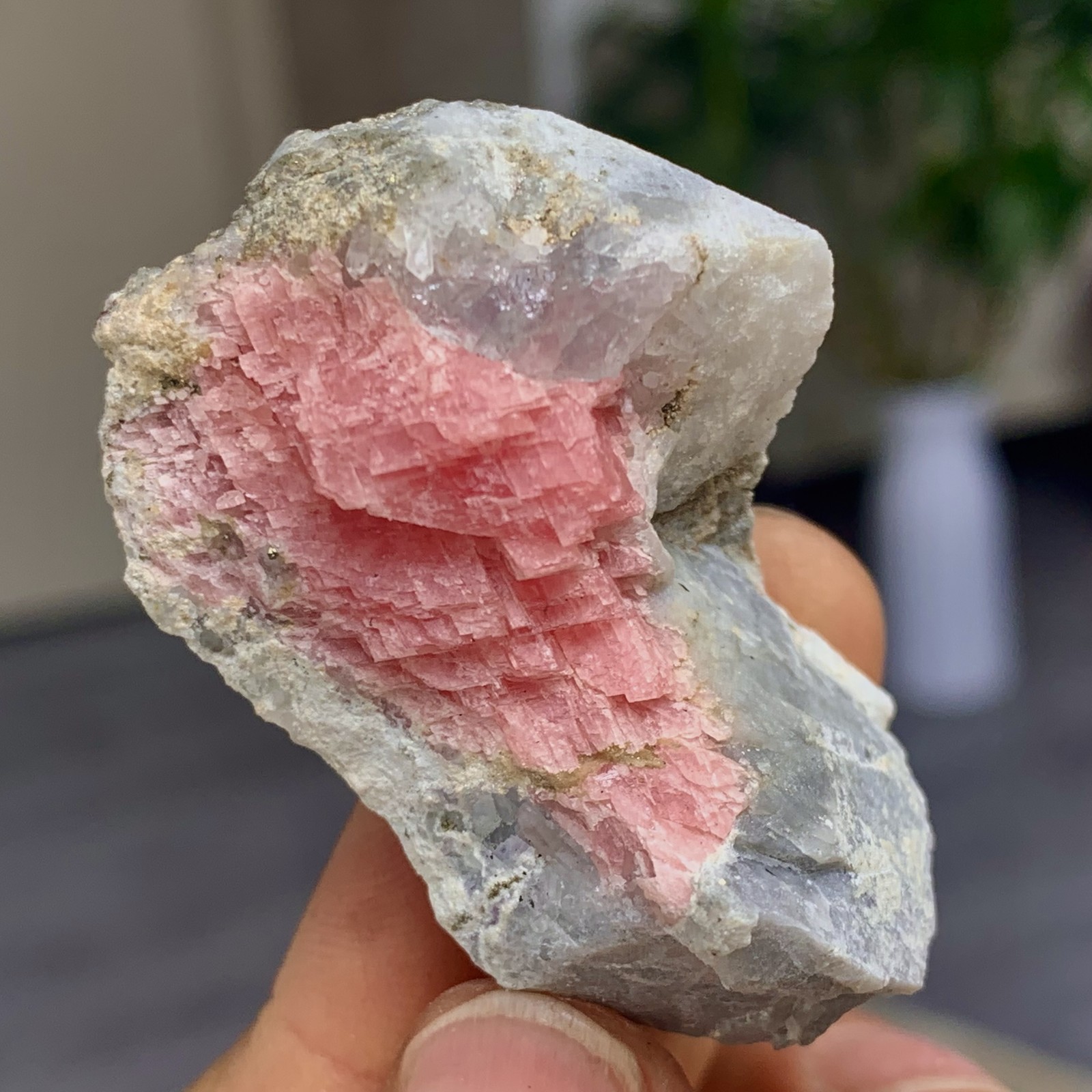 42G Natural Rhodochrosite Crystal rough Specimen Healing- Museum Grade