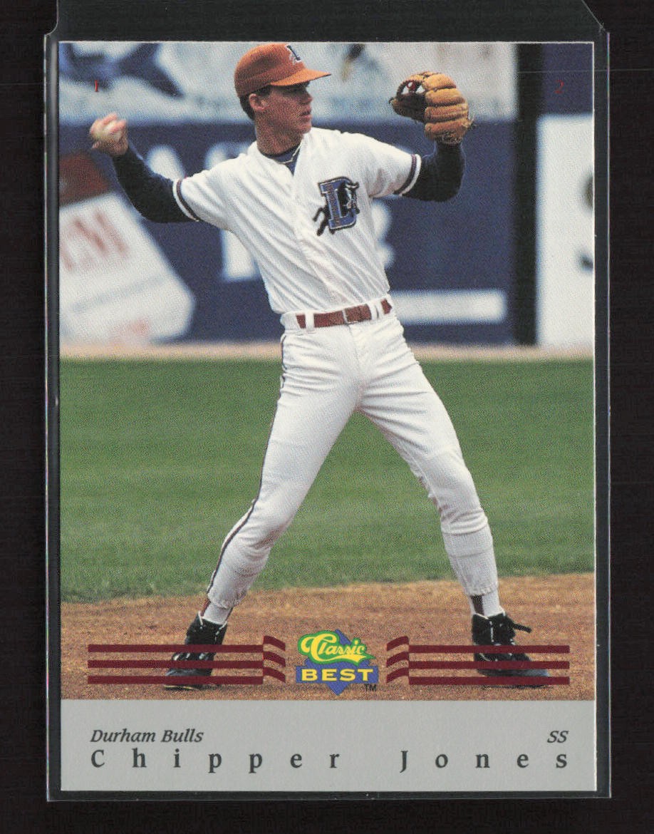 1992 Classic Best Red Bonus #BC7 Chipper Jones Durham Bulls