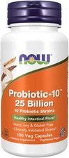 NOW Foods Probiotic-10 25 Billion,100 Veg Capsules