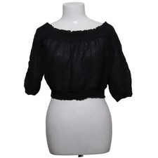 Forever 21, Crop Top, Größe: L, Schwarz, Einfarbig, Damen #0js