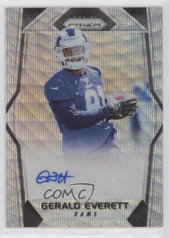 Gerald Everett Panini Prizm Rookie Autographs #GE Blue Wave