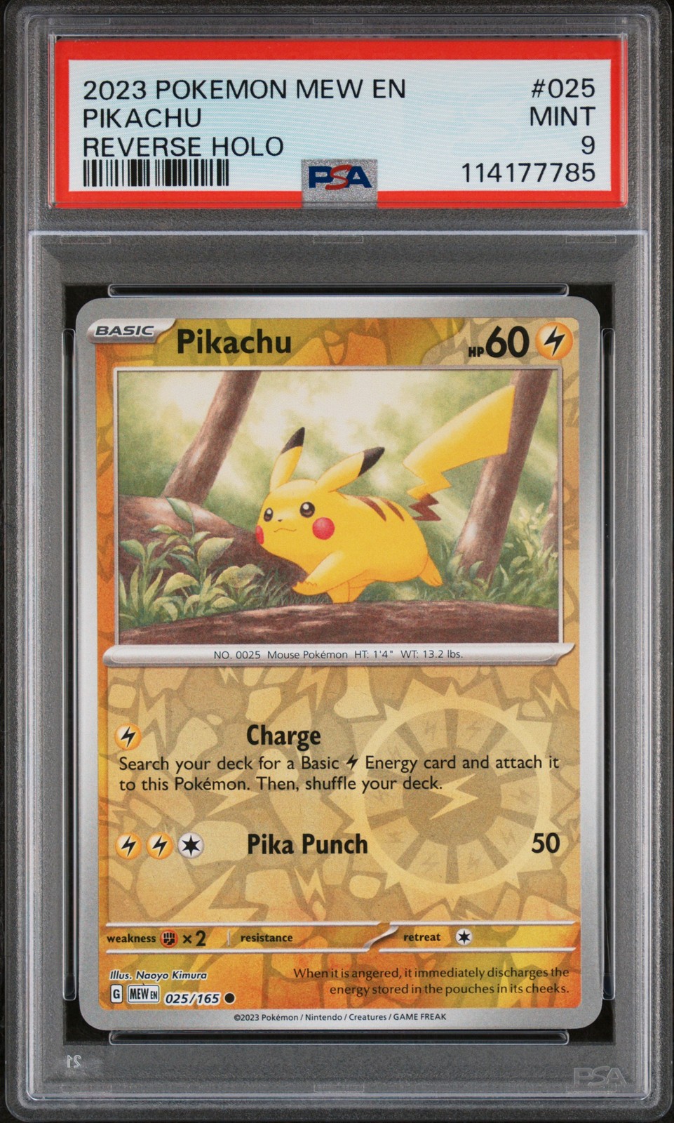 Pikachu Reverse Holo #25