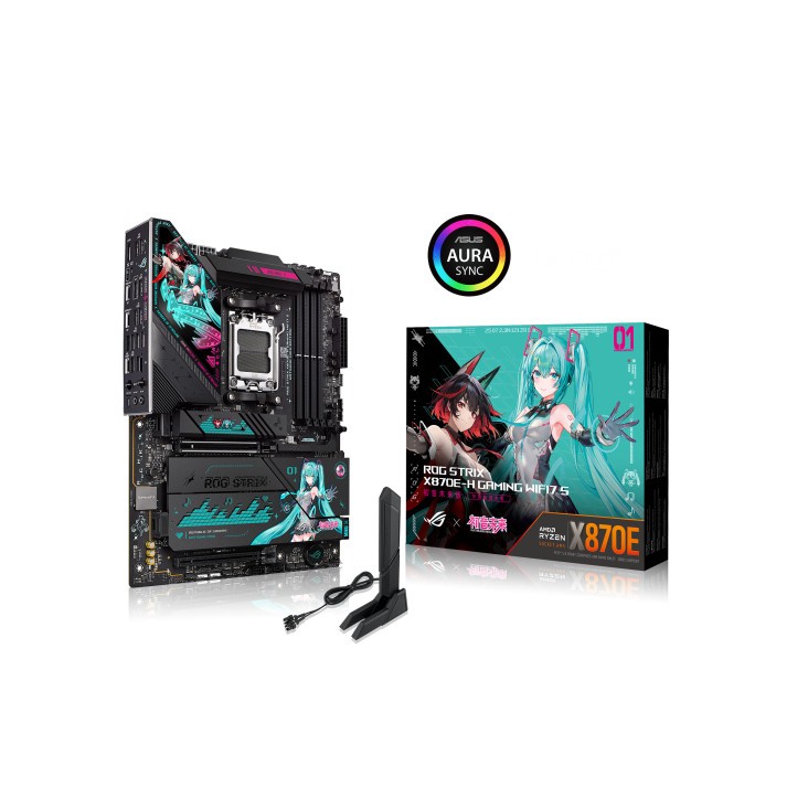 ROG X870E Hatsune Miku Edition Motherboard DDR5 AM5 ATX for Gaming