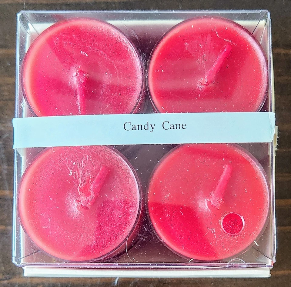 ¡NUEVO! Caja ILUMINACIONES Luces de Té Perfumadas Bastón de Caramelo 12 Tealights Navidad NAVIDAD Foto 3 de 4