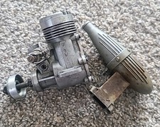 Fox 40 R/C W Muffler Model Airplane Engine. No Box Or Manual.