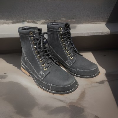Timberland Original US Sz 7.5  M Black Nubuck Leather 6'' inch Earthkeeper Boot