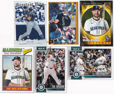 (6) DIFFERENT Cal Raleigh 2026 TOPPS SERIES 1 / 2026 HERITAGE CARD & INSERT LOT