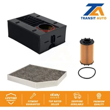Air Cabin Engine Cartridge Oil Filters (3 Total) Kit For Porsche Macan 3.0L