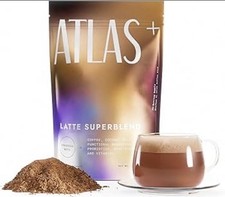 Atlas Latte Superblend Instant Mushroom Coffee with Lion s Mane Exp: May 2027