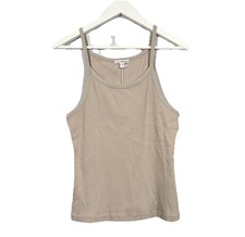 James Perse Ribbed Tank Top Women's Size 3 Color Mineral gray
