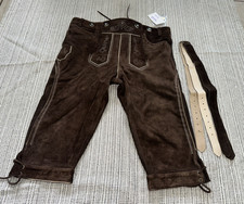 Lederhosen4U Brown Suede German Lederhosen Hans Size 52 New