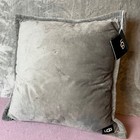 UGG Throw Coco Pillow Decorative Accent Cozy Plush Gray Square NWT 20x20