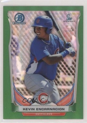 2014 Bowman Chrome Prospects Green Refractor 62/75 Kevin Encarnacion #BCP94 0s3