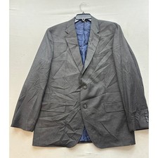 J.M. Haggar Signature Executive Suit Separate Blazer Grey Herringbone 46R