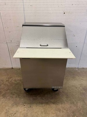Used 27'' Beverage-Air SPE27HC-12M-B 1 Door Mega Top Refrigerated Prep Table - FG