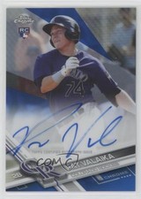 2017 Topps Chrome Rookie Auto Blue Refractor /150 Pat Valaika #RA-PV Auto n1u