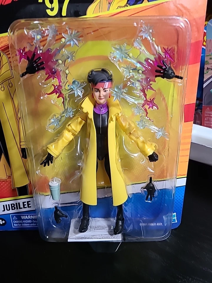 CARTÃO RETRÔ MARVEL LEGENDS X-MEN 97 JUBILEE WAVE 3 EM ESTOQUE - Imagem 2 de 4