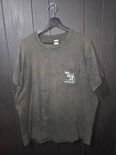 VTG Gillys Pub Bike Week Thrashed Grunge Pocket Tee 90s Smyrna Beach Florida 2XL