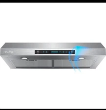 HisoHu 36-Inch Under Cabinet Range Hood – 900 CFM – Touch & Gesture Control –...