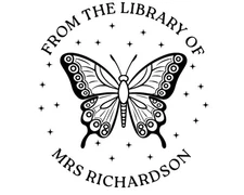 Custom Library Book Embosser Stamp Personalised Ex Libris Book Lover Gift AUS