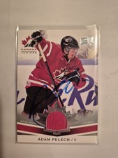 Adam Pelech Signed UD Team Canada Jersey Signature Autograph Auto Rookie Juniors