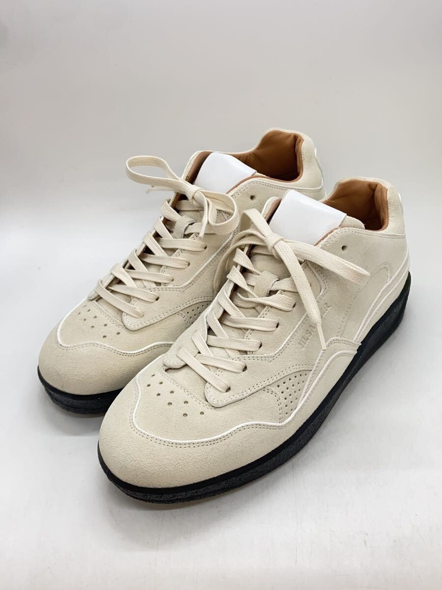 Men 11.0US Jil Sander Low-Cut Sneakers 43 White Suede Men 11.0US Jil Sander Low-Cut Sneakers 43 White Suede