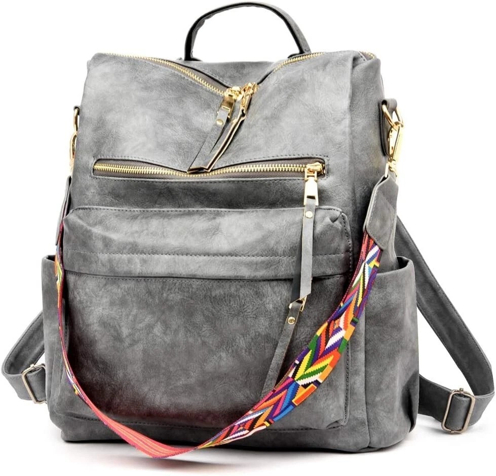 Women's Fashion Backpack Purse Multipurpose Design Convertible Satchel Handbags