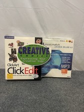 Vintage 2000 Broderbund Click Art Click Edit NIB