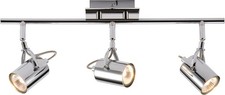 Image of 230V Gu10 Triple Bar Spotlight Chrome